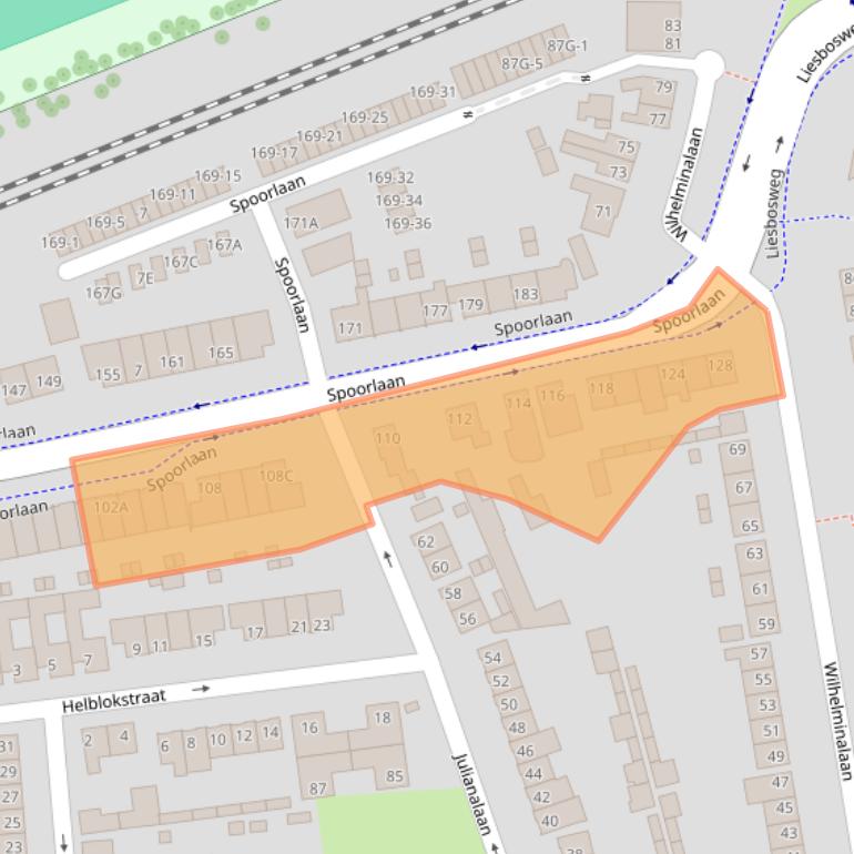 Kaart van postcodegebied 4872XS.
