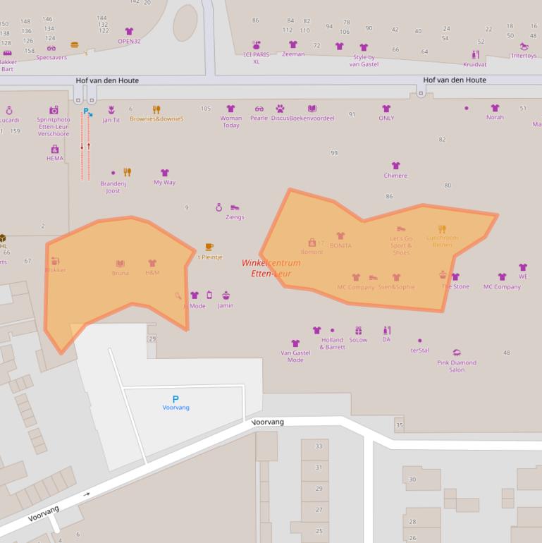 Kaart van postcodegebied 4873AB.