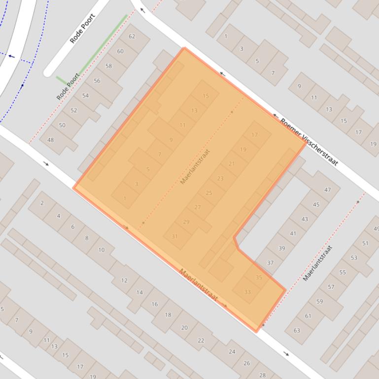 Kaart van postcodegebied 4873AR.