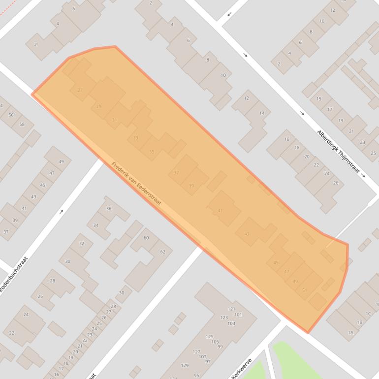 Kaart van postcodegebied 4873AW.