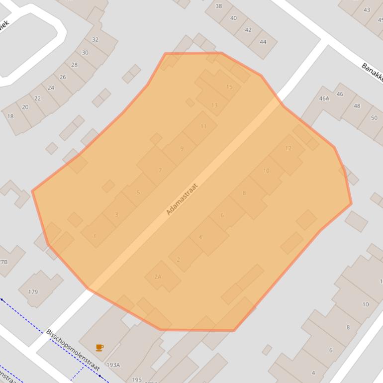 Kaart van postcodegebied 4873BC.