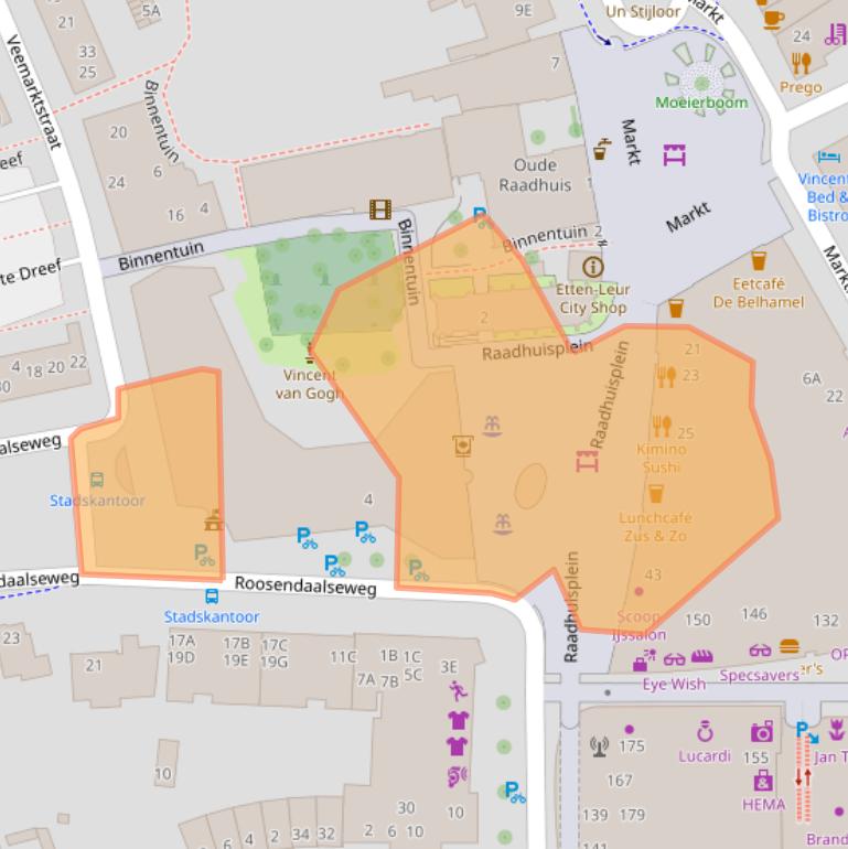 Kaart van postcodegebied 4873BH.