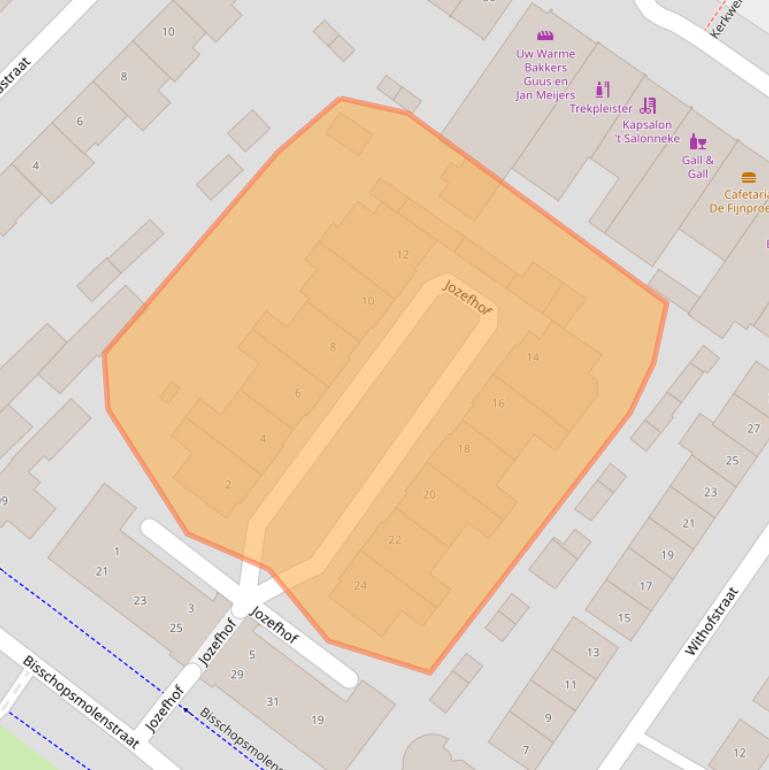 Kaart van postcodegebied 4873BK.