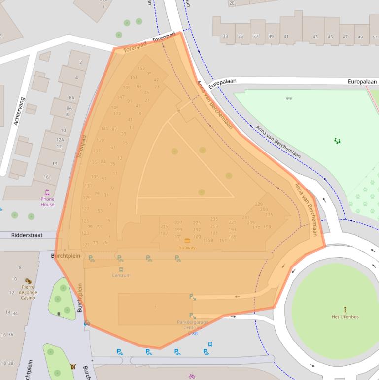 Kaart van postcodegebied 4873BM.