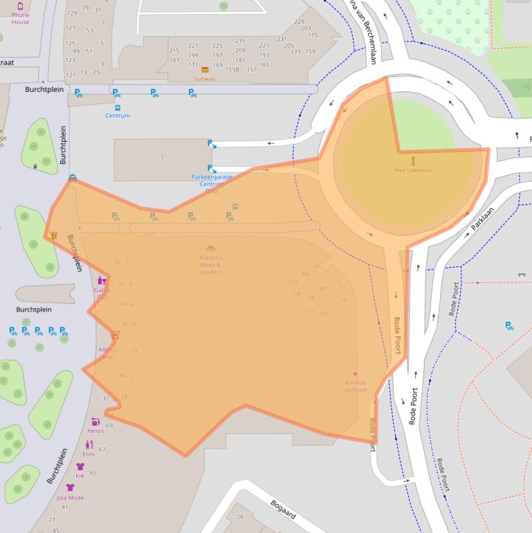 Kaart van postcodegebied 4873BR.