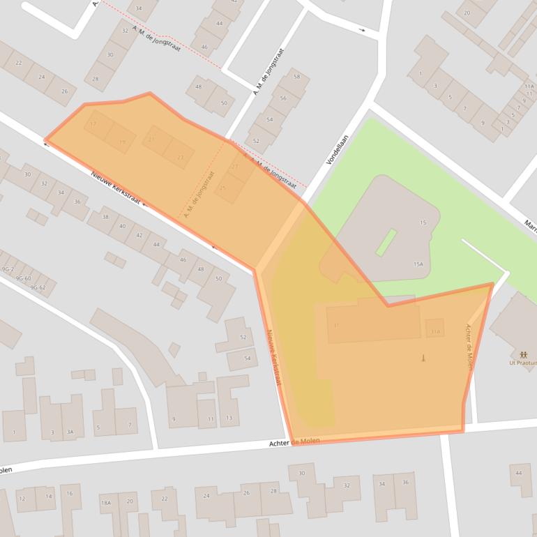 Kaart van postcodegebied 4873CB.