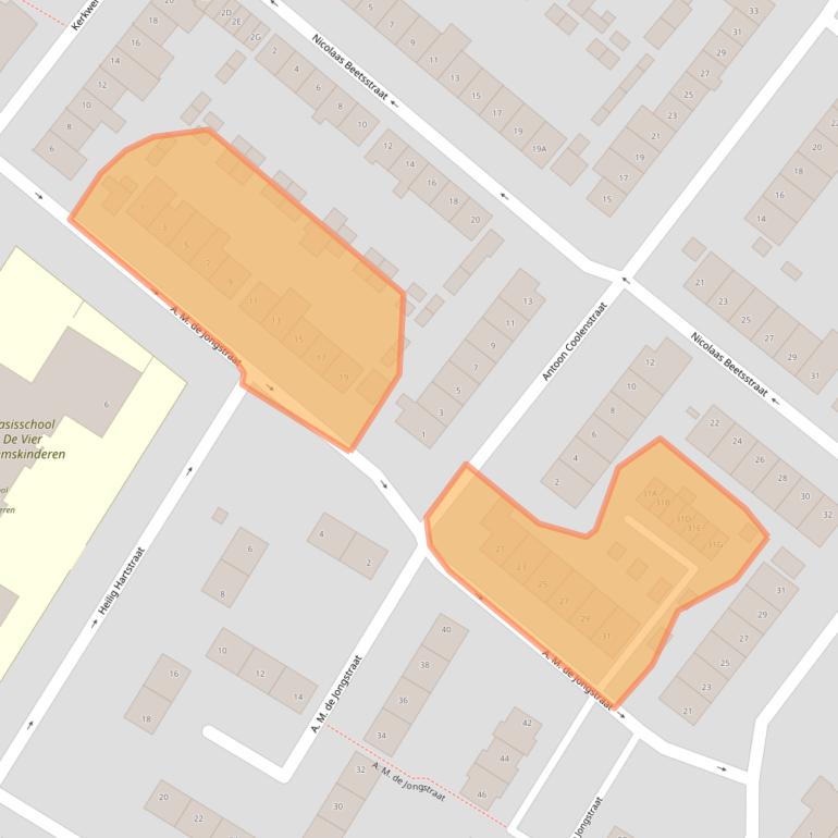 Kaart van postcodegebied 4873CK.