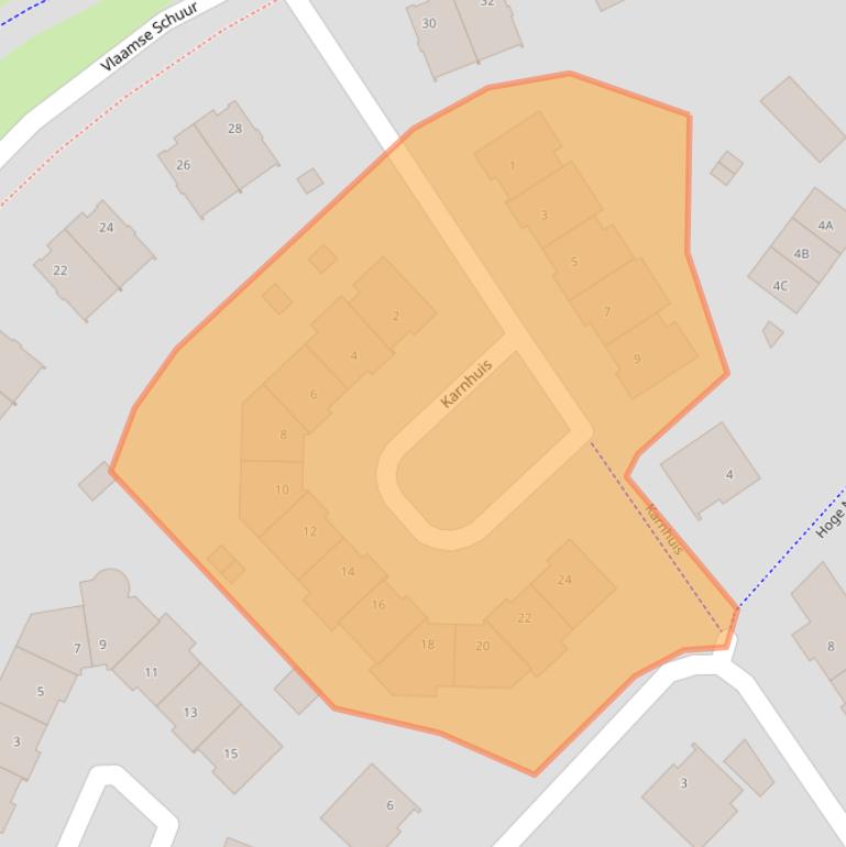 Kaart van postcodegebied 4873DB.