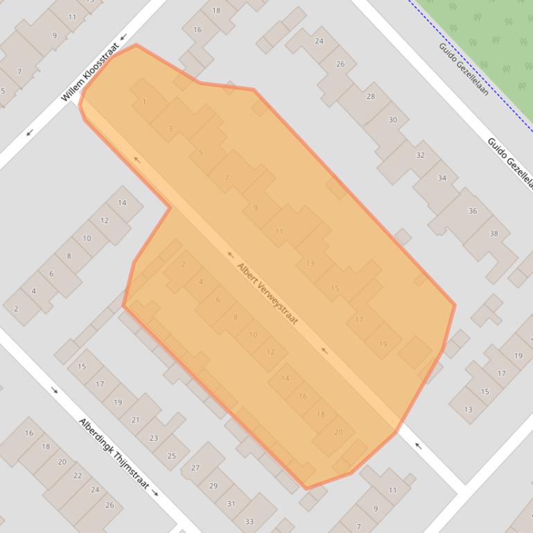 Kaart van postcodegebied 4873ED.