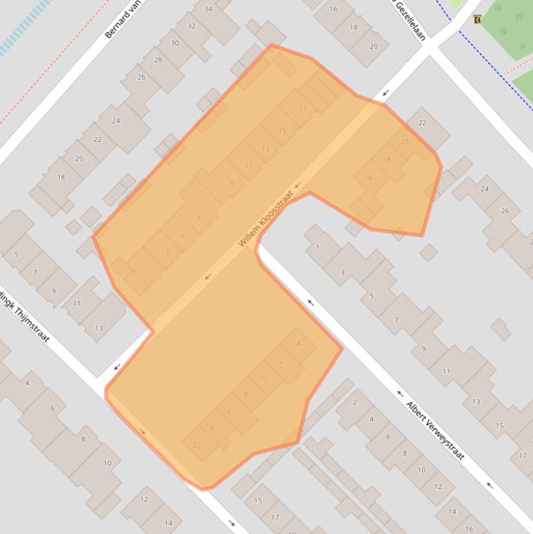 Kaart van postcodegebied 4873EE.