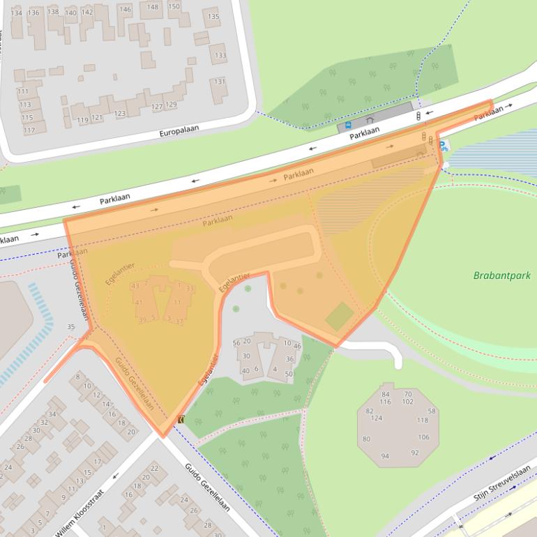 Kaart van postcodegebied 4873EP.