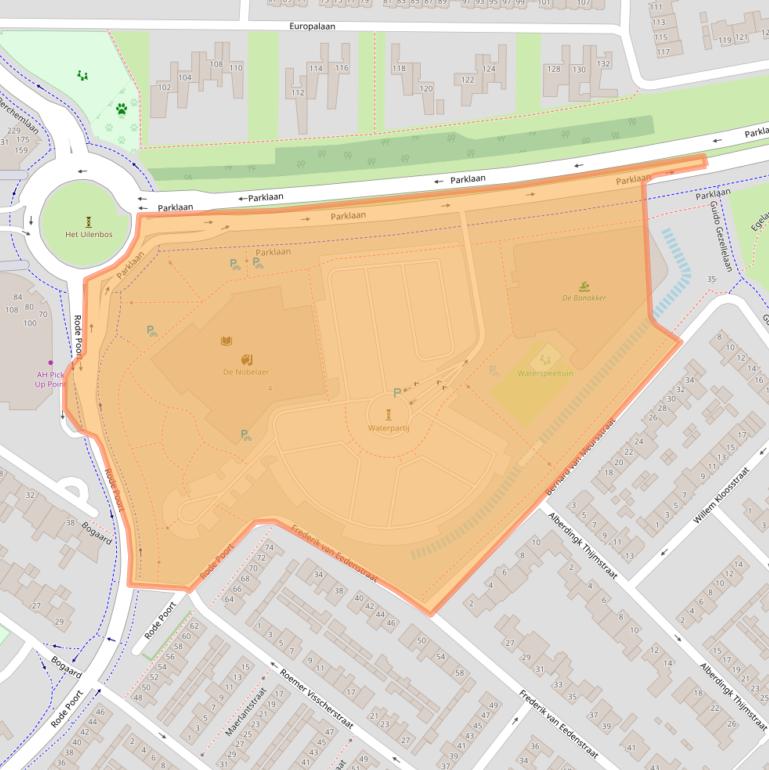 Kaart van postcodegebied 4873ER.
