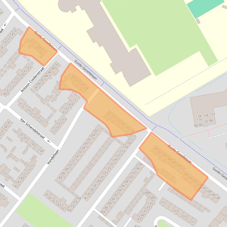 Kaart van postcodegebied 4873GE.