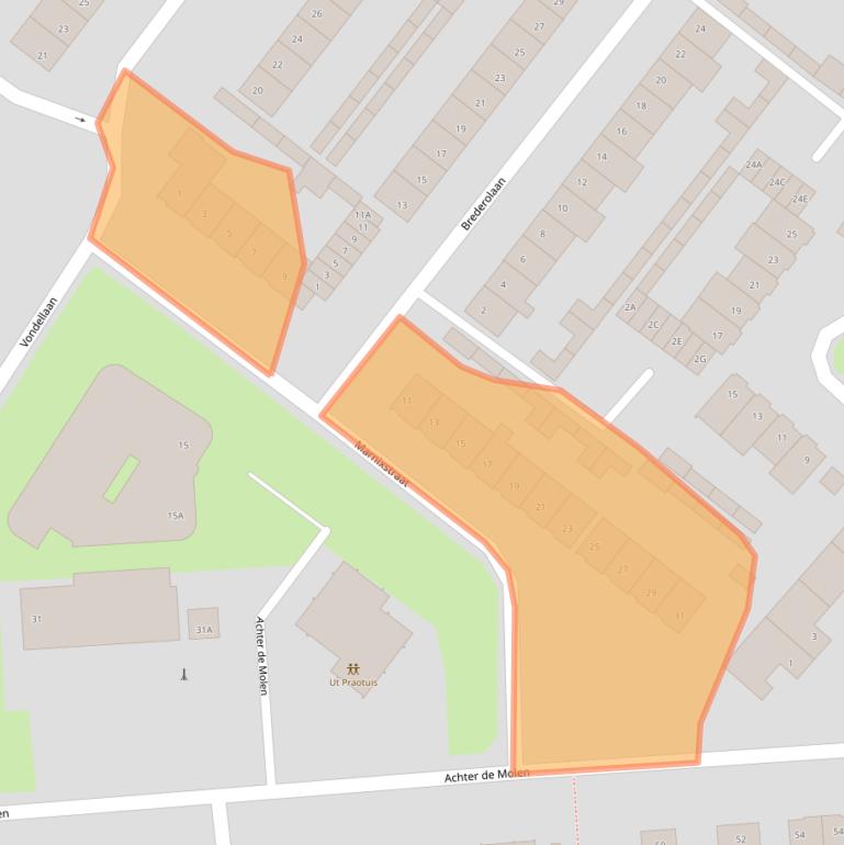 Kaart van postcodegebied 4873GM.