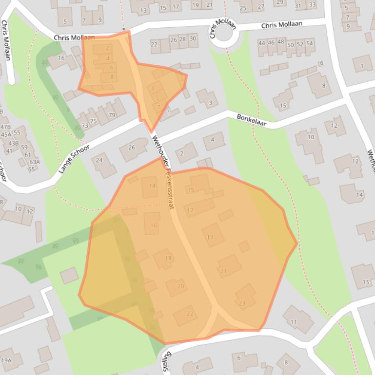 Kaart van postcodegebied 4873HG.