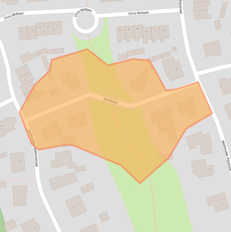 Kaart van postcodegebied 4873HJ.