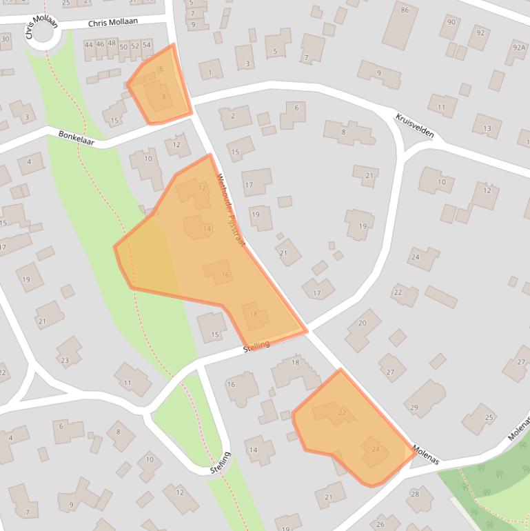 Kaart van postcodegebied 4873HM.