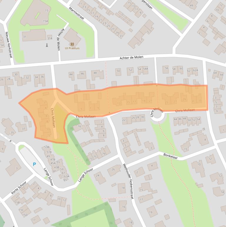 Kaart van postcodegebied 4873HP.