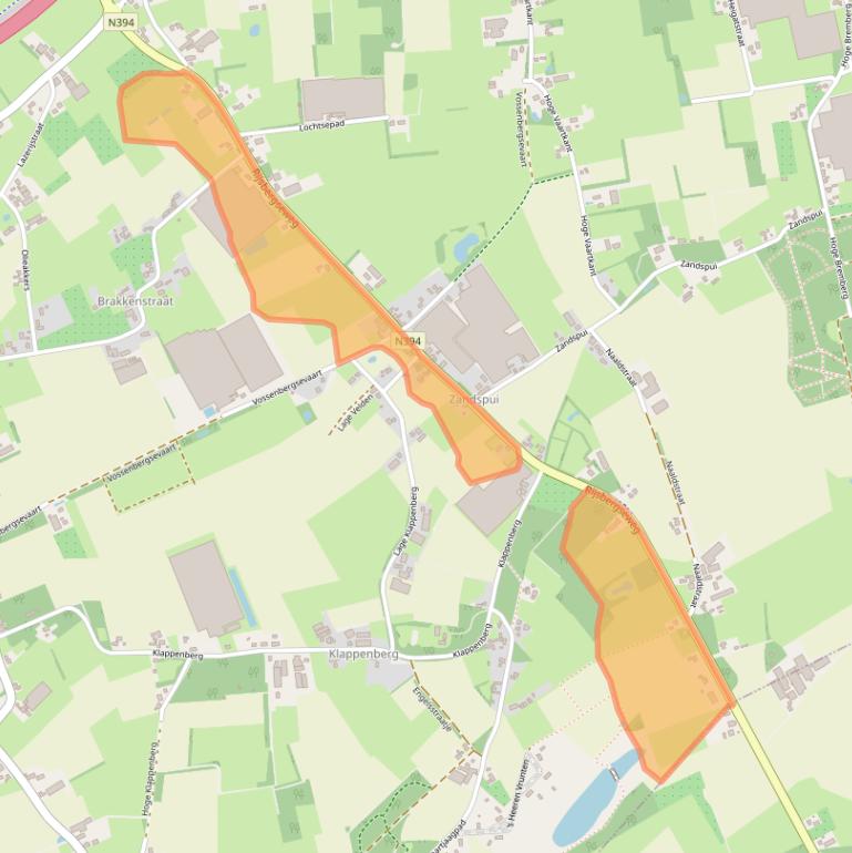 Kaart van postcodegebied 4873LT.