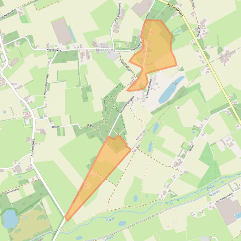 Kaart van postcodegebied 4873NS.