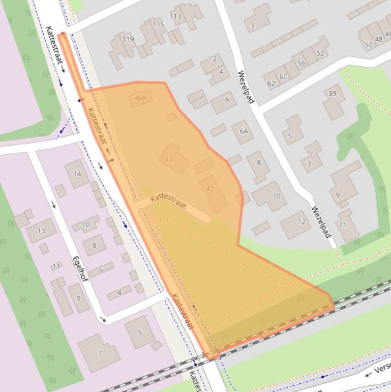 Kaart van postcodegebied 4874AA.