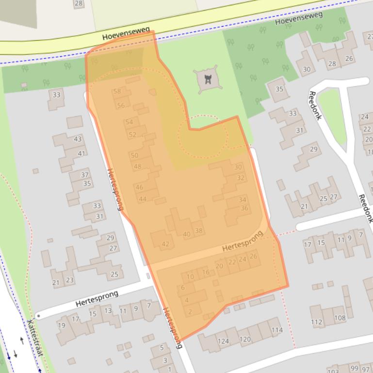 Kaart van postcodegebied 4874JB.