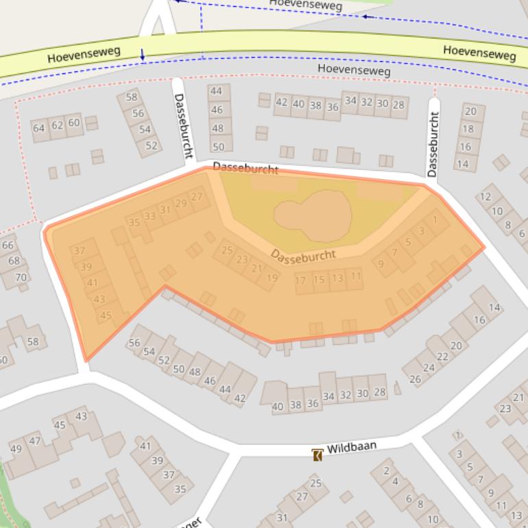 Kaart van postcodegebied 4874JM.