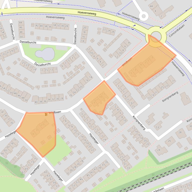 Kaart van postcodegebied 4874KA.