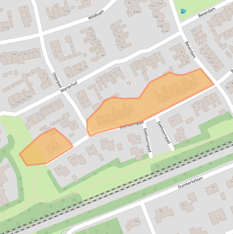 Kaart van postcodegebied 4874KL.