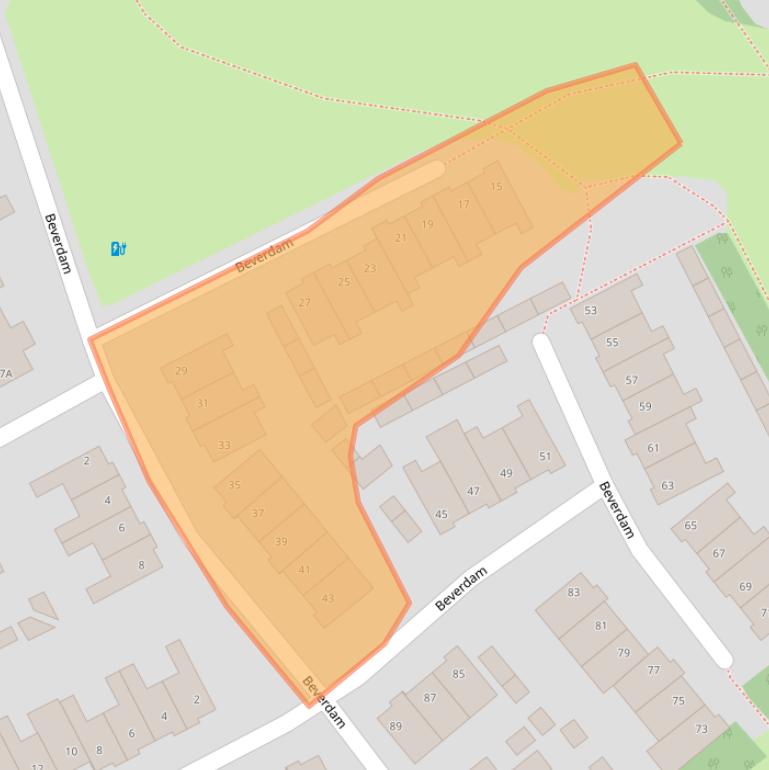 Kaart van postcodegebied 4874KS.