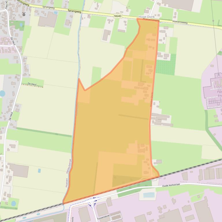 Kaart van postcodegebied 4874LL.