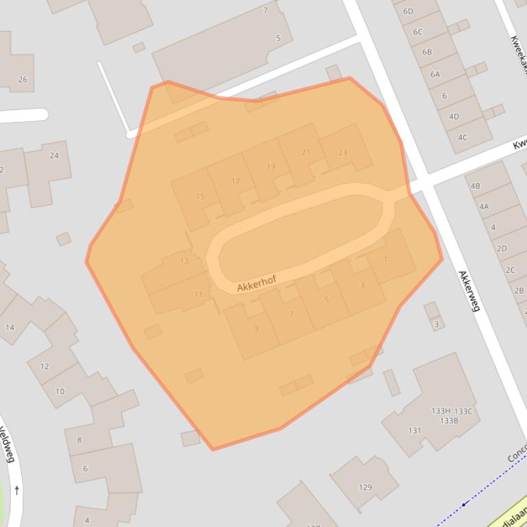 Kaart van postcodegebied 4874MP.