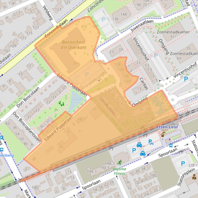 Kaart van postcodegebied 4874NA.