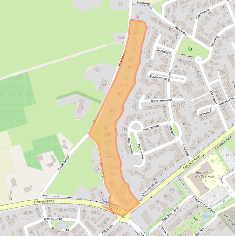 Kaart van postcodegebied 4874NK.