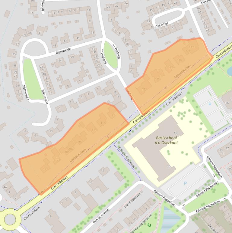 Kaart van postcodegebied 4874NS.