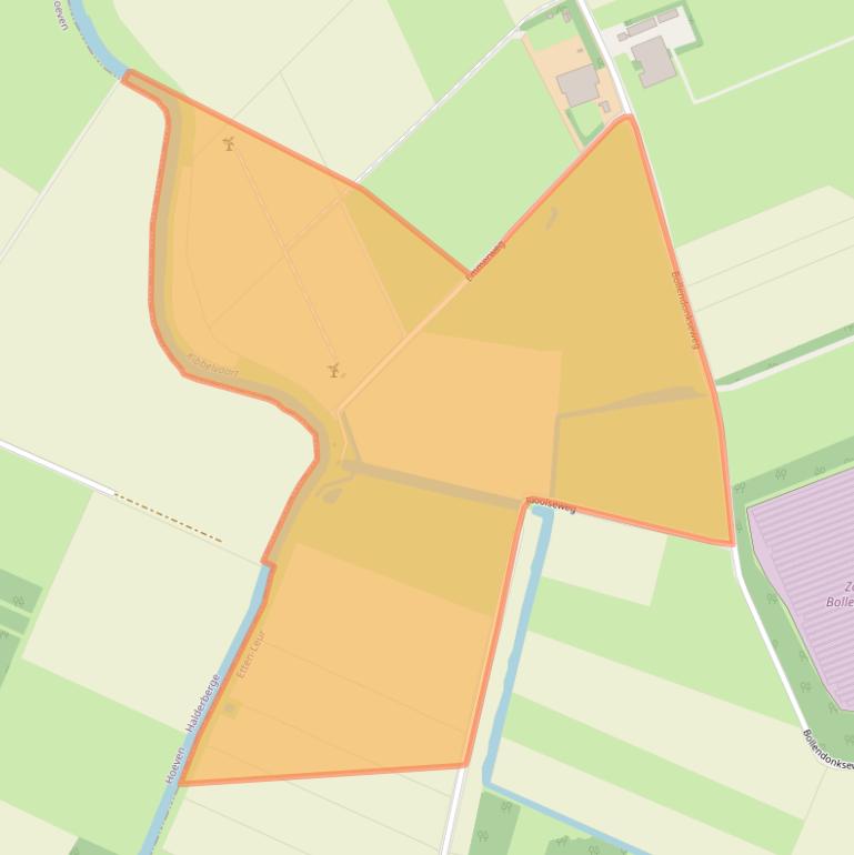 Kaart van postcodegebied 4874PA.