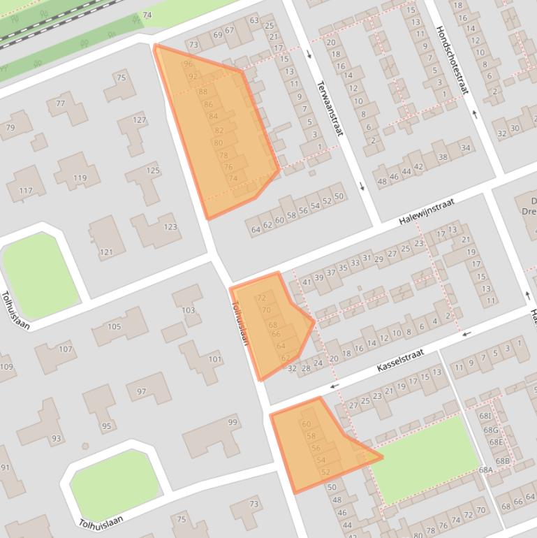 Kaart van postcodegebied 4875AM.