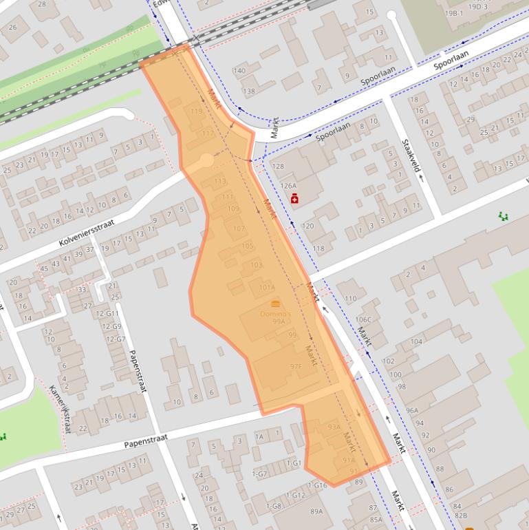 Kaart van postcodegebied 4875CD.