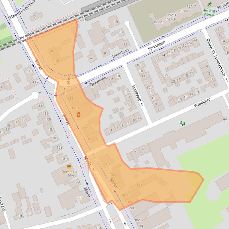 Kaart van postcodegebied 4875CH.