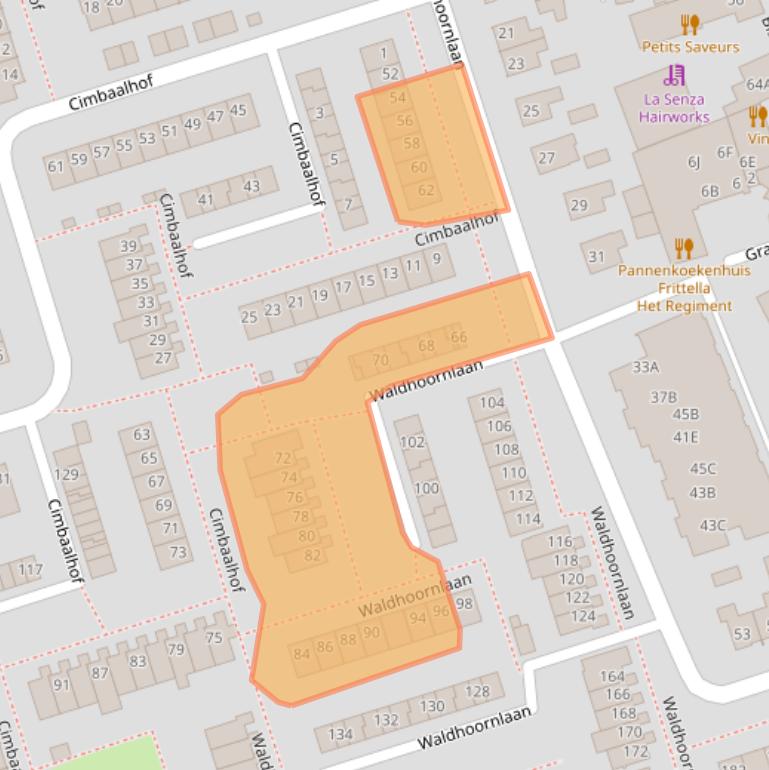 Kaart van postcodegebied 4876BD.