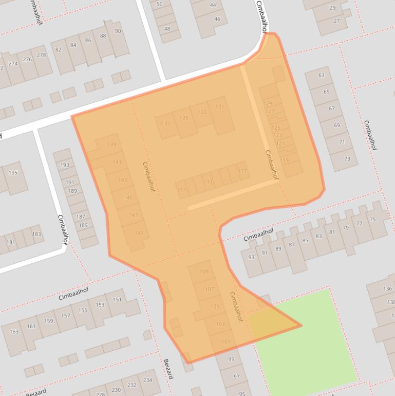 Kaart van postcodegebied 4876BM.