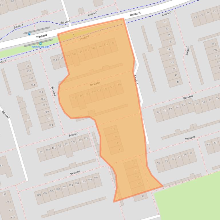 Kaart van postcodegebied 4876CC.