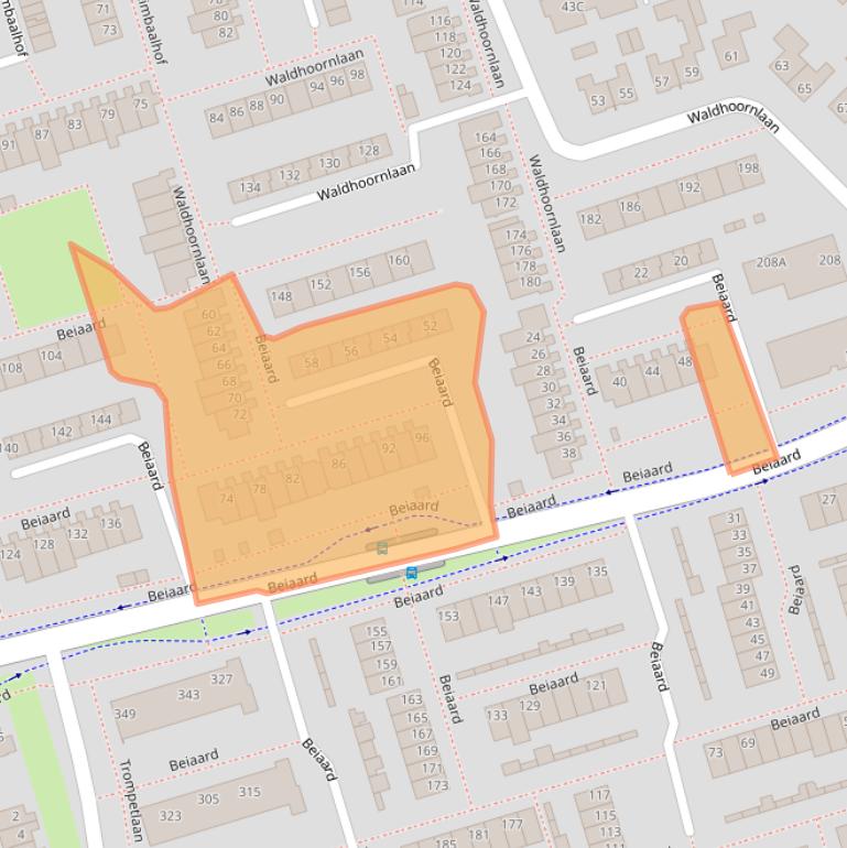 Kaart van postcodegebied 4876CM.