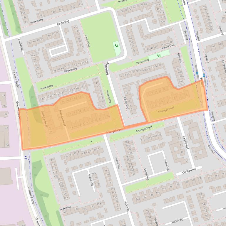 Kaart van postcodegebied 4876EH.