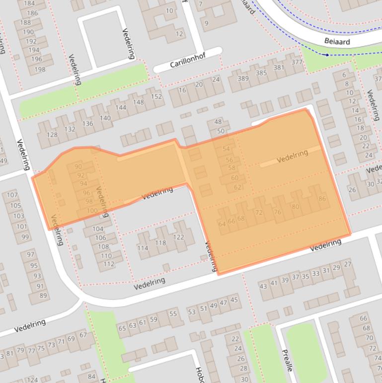 Kaart van postcodegebied 4876ER.