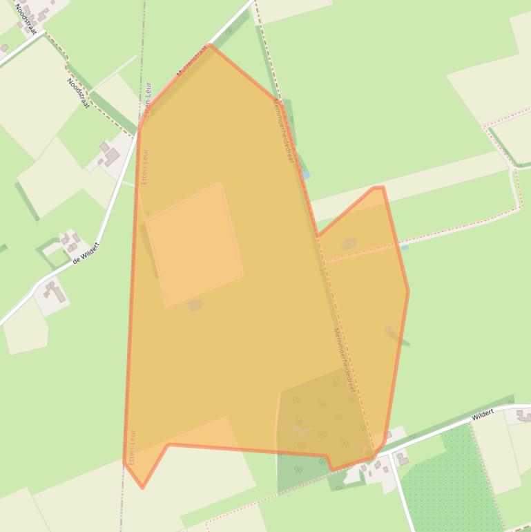 Kaart van postcodegebied 4876NS.