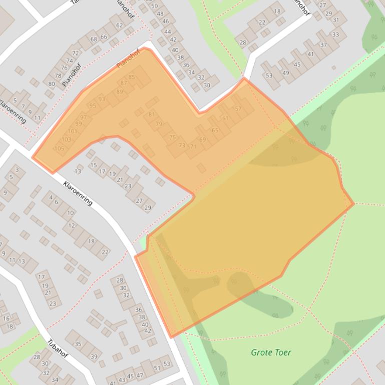 Kaart van postcodegebied 4876VL.