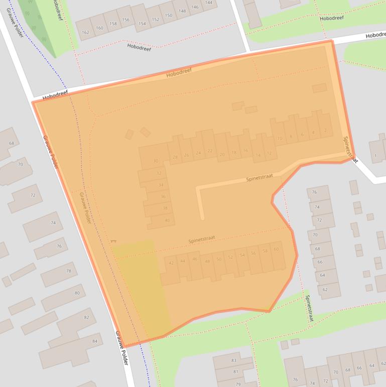 Kaart van postcodegebied 4876XS.