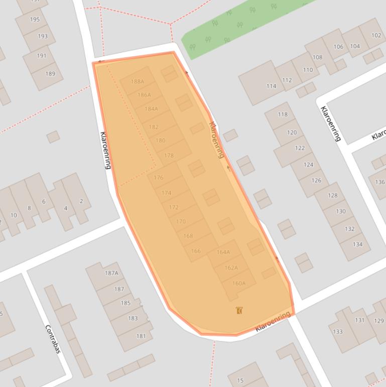 Kaart van postcodegebied 4876XW.