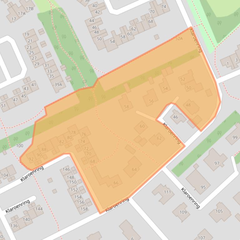 Kaart van postcodegebied 4876XZ.